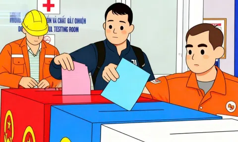 Tây Ninh: Công nhân gửi gắm niềm tin qua từng lá phiếu