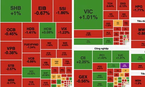 VN-Index giảm gần 14 điểm với áp lực bán lan rộng, dòng tiền thận trọng