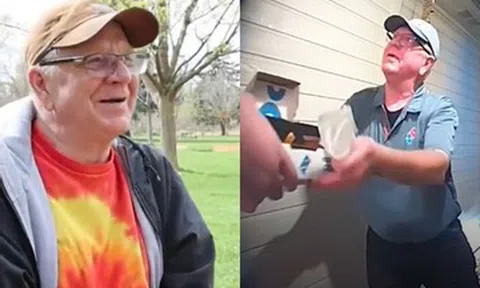 Shipper 68 tuổi tự mua nước cho khách, 8 ngày sau nhận 'tiền boa' hơn 1,1 tỷ đồng