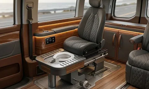 Hãng xe Trung Quốc muốn lắp toilet bên dưới ghế ngồi ôtô