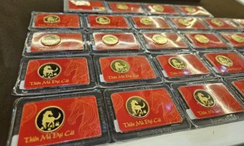 Cuối ngày 15-4, giá vàng miếng tại SJC, Mi Hồng, Bảo Tín Minh Châu giảm nhanh