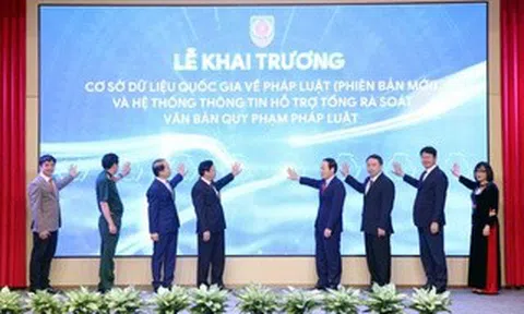 Bộ Tư pháp khai trương Cơ sở dữ liệu quốc gia về pháp luật phiên bản mới