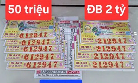 Chiều 27-4, lộ diện nơi trúng 3 giải độc đắc xổ số miền Nam