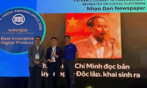 Báo Nhân Dân đoạt "cú đúp" tại giải Báo chí Kỹ thuật số châu Á 2026