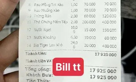 Vụ hóa đơn bữa ăn 18 triệu đồng ở Sầm Sơn: Người đăng bill bất ngờ vì bỗng nổi tiếng