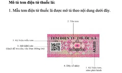 Doanh nghiệp, cá nhân được tự in tem điện tử rượu, thuốc lá để sử dụng từ năm 2027