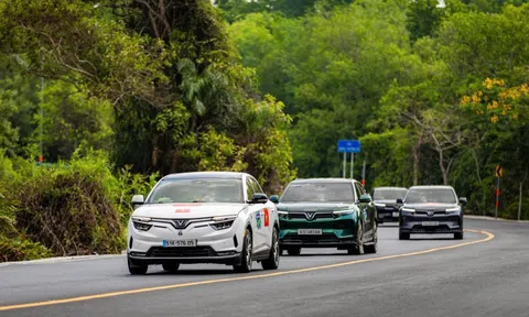 Khoảnh khắc đáng nhớ của xe điện VinFast tại Green Marathon Cần Giờ