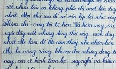 "Mẹ chưa bao giờ tuyệt vọng như lúc này" - Bức thư mẹ gửi con trai dài 4 trang giấy khiến cư dân mạng đọc mà xót xa!