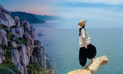 Cảnh báo mỏm đá chụp hình đang gây sốt ở Ninh Thuận: Đẹp nhưng tiềm ẩn nhiều nguy hiểm