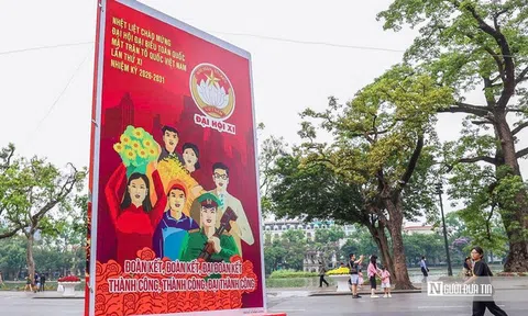 Hà Nội trang hoàng chào mừng Đại hội MTTQ Việt Nam lần thứ XI