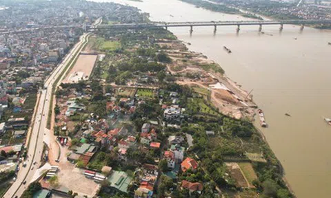 Hà Nội: Thống nhất di dời, quy hoạch toàn bộ khu dân cư ngoài đê sông Hồng, an toàn thoát lũ