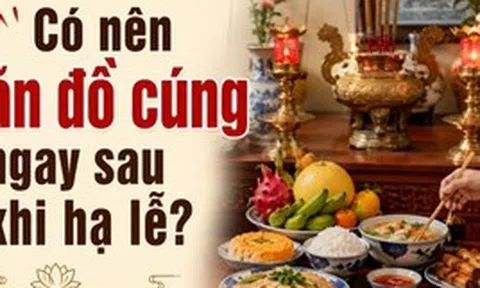 Có nên ăn đồ cúng ngay sau khi hạ lễ?