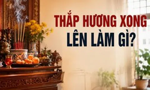 Thắp hương xong nên làm gì?