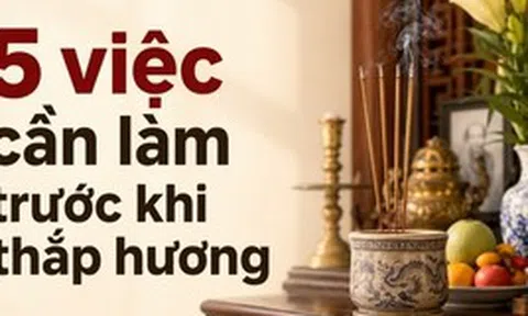5 việc cần làm trước khi thắp hương