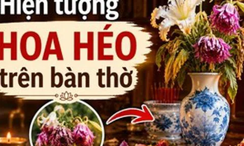 Hiện tượng hoa héo trên bàn thờ