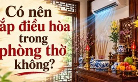 Có nên lắp điều hòa trong phòng thờ không?