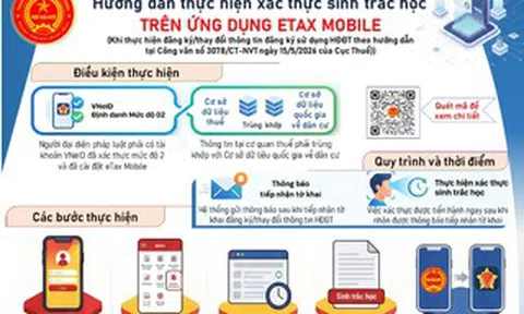 Vì sao người nộp thuế phải xác thực sinh trắc học?