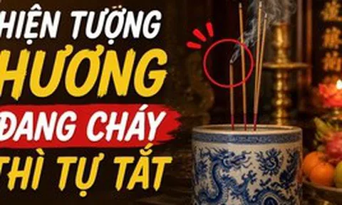 Hiện tượng hương đang cháy thì tự tắt