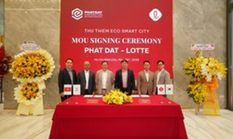 Phát Đạt đã cọc 900 tỷ đồng sau cú bắt tay với Lotte làm dự án 11 tòa tháp cao 50 tầng tại Thủ Thiêm