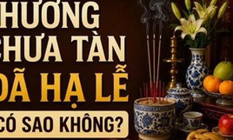 Hương chưa tàn đã hạ lễ có sao không?