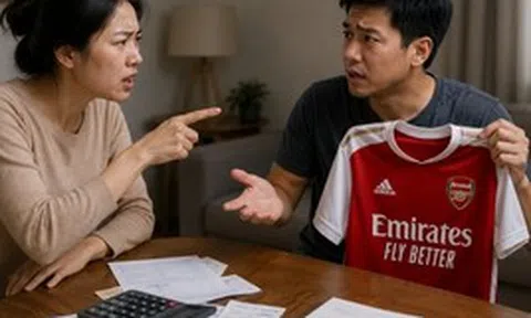 Chồng thất nghiệp vẫn muốn mua áo Arsenal giá 3 triệu, vợ không cho thì bị giận vì “tính toán”