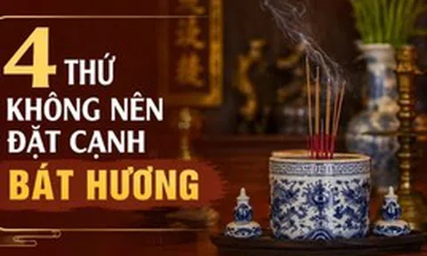 4 thứ không nên đặt cạnh bát hương
