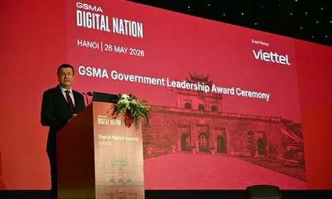 Việt Nam được vinh danh Giải thưởng Lãnh đạo Chính phủ GSMA 2026 về chuyển đổi số
