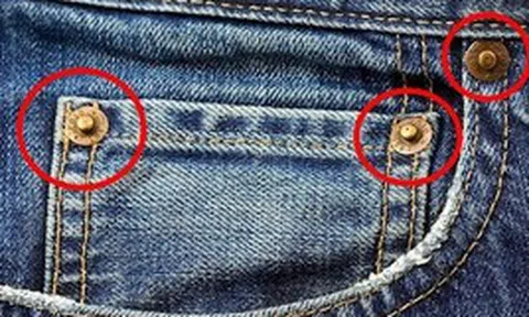 90% người mặc quần jeans không biết công dụng của những chiếc khuy kim loại được bấm trên quần