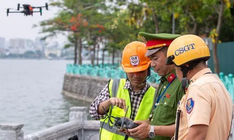 Từ tháng 6, Công an Hà Nội thử nghiệm UAV AI giám sát an ninh trật tự, giao thông từ trên không