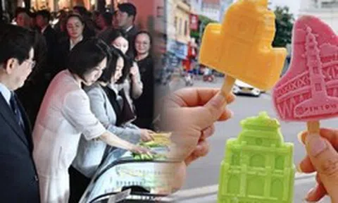 Việt Nam có 1 hàng kem bình dân đón Tổng thống Hàn Quốc, sản xuất tới 1 triệu lít/năm, nằm ngay báu vật của Hà Nội