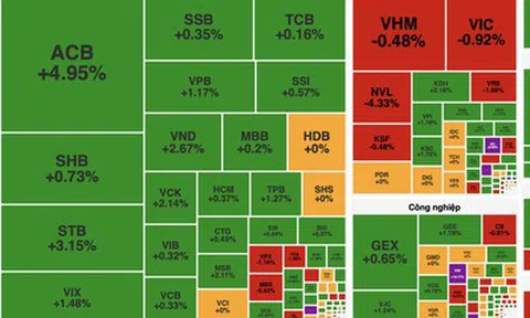 Cổ phiếu công nghệ và ngân hàng nâng đỡ, VN-Index vẫn lỡ hẹn mốc 1.800 điểm