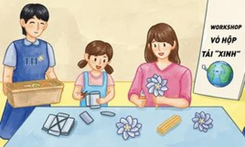 Cùng TH "biến hình" vỏ hộp sữa thành chong chóng hưởng ứng Ngày Môi Trường Thế giới 5/6