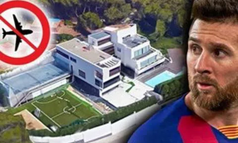 Vì sao máy bay không được bay qua nóc nhà của Messi?