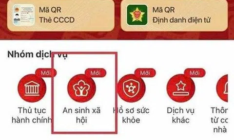 Cách tích hợp tài khoản hưởng An sinh xã hội trên VNeID