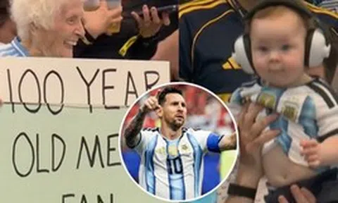 Kỳ diệu World Cup: Từ em bé đến cụ già 100 tuổi đều yêu mến Messi