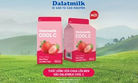 Thức uống sữa chua lên men Dâu Dalatmilk Cool C vừa ra mắt có gì đặc biệt?