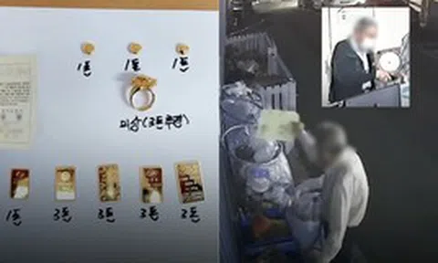 Bảo vệ 1 tòa chung cư nhặt nồi cơm điện bỏ đi, bất ngờ phát hiện nhiều vàng thỏi và nhẫn bên trong