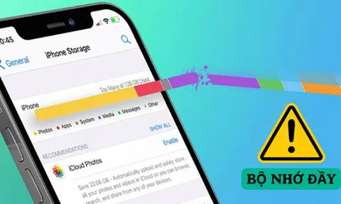 Cách khắc phục điện thoại thường xuyên báo đầy bộ nhớ vừa đơ, vừa chậm