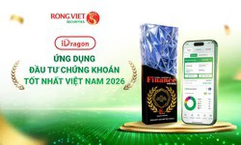 iDragon của Chứng khoán Rồng Việt đạt giải “Ứng dụng đầu tư chứng khoán tốt nhất Việt Nam 2026”