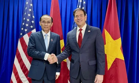Bộ trưởng Ngoại giao Lê Hoài Trung gặp Ngoại trưởng Hoa Kỳ Marco Rubio