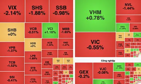 Thị trường chìm trong sắc đỏ, VN-Index giảm phiên thứ hai liên tiếp