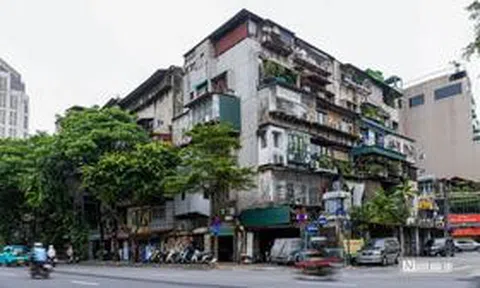 Bên trong chung cư ở phố cổ Hà Nội dự kiến được cảo tạo thành cao ốc 21 tầng