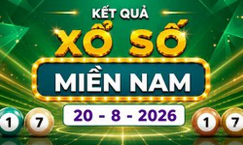 XSMN 20/8 - Kết quả XSMN hôm nay thứ Năm ngày 20/8/2026