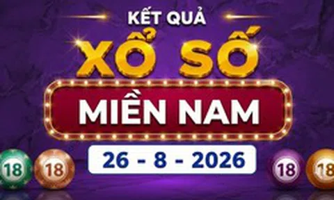 XSMN 26/8 - Kết quả xổ số miền Nam ngày 26/8/2026