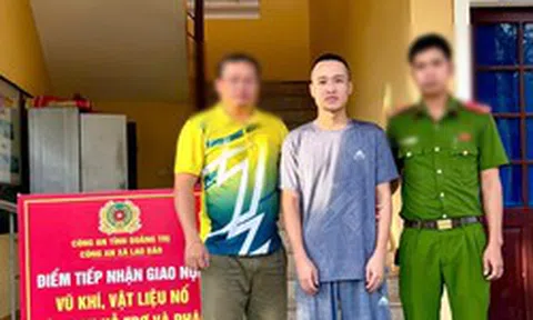 Bùi Văn Hiếu SN 1999 đã ra đầu thú sau thời gian lẩn trốn tại nhiều tỉnh, thành