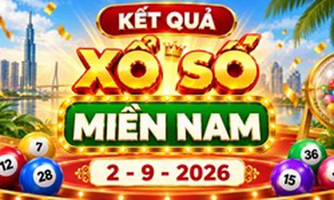 XSMN 2/9 - Xổ số miền Nam hôm nay ngày 2/9/2026