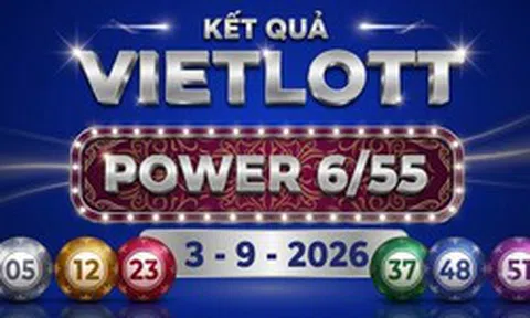 Vietlott 3/9 - Xổ số Vietlott Power 6/55 hôm nay 3/9/2026