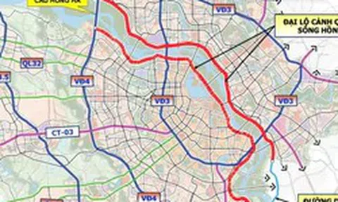 Trục Đại lộ cảnh quan sông Hồng có 10 làn xe, hơn 2km đi ngầm khu vực trung tâm