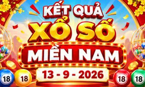 XSMN 13/9 - Kết quả XSMN hôm nay 13/9/2026 - Xổ số miền Nam ngày 13 tháng 9