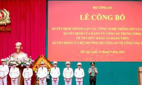 Bộ Công an thành lập Cục Công nghệ thông tin và Cơ yếu